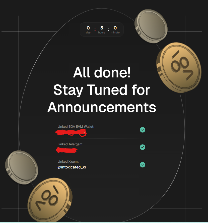 the airdrop application for <a href="/vooi_io/">vooi</a>  will close in just 5 hours. 

if you don’t submit it in time, you may become ineligible for the airdrop. 

better to double-check everything now than regret it later. 

don’t risk a last-minute disaster.

a few minutes of checking now could