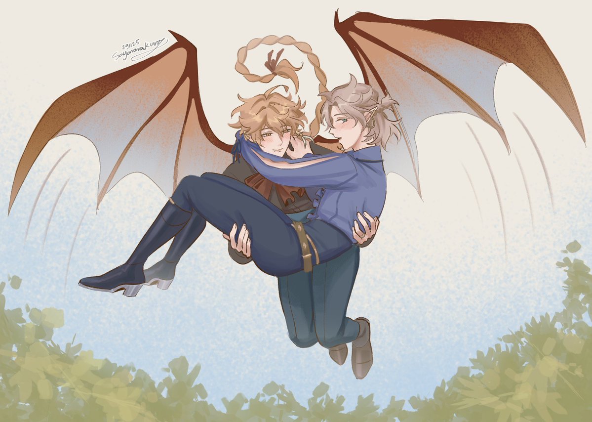 Sayonara_Kuro's tweet image. Imagining him with wings because it&apos;s fun #Albether