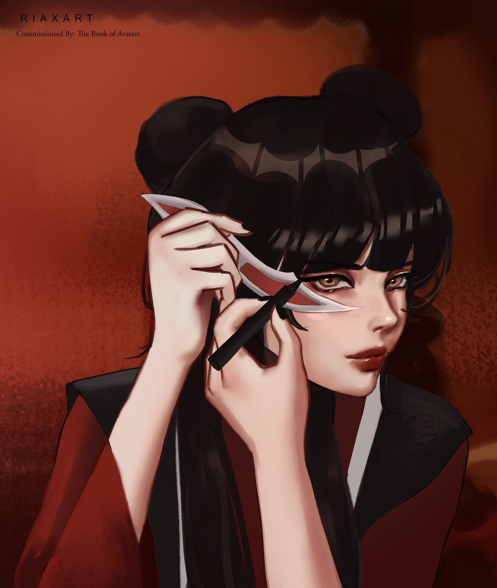 Many thanks to <a href="/riaxart_/">Ria ~ comms open :3</a> for this beautiful artwork of Mai from ATLA getting ready for her day. She is just stunning isn’t she?

#digitalartwork #Mai #ATLA #AvatarTheLastAirBender #fanart #commissionedartwork