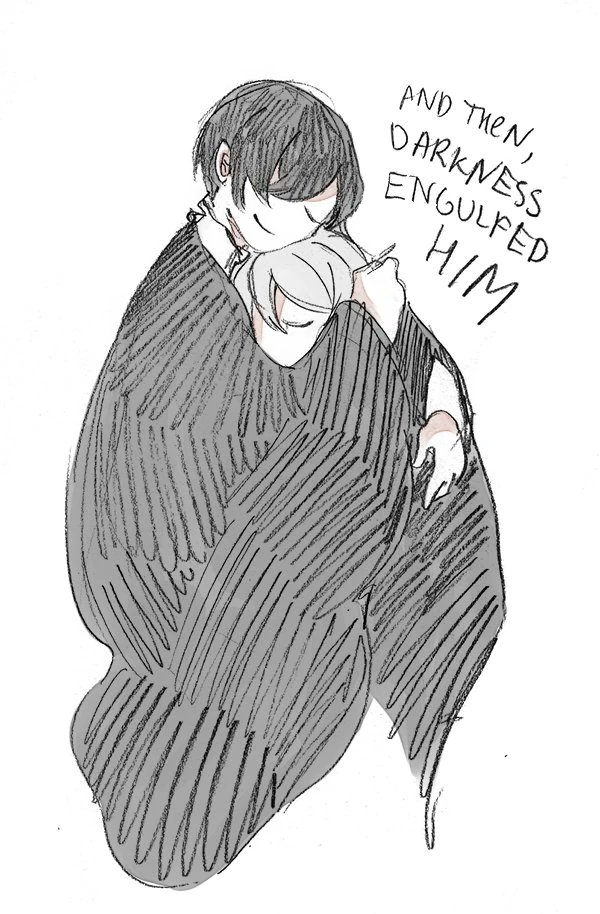 Darkness engulfed him.