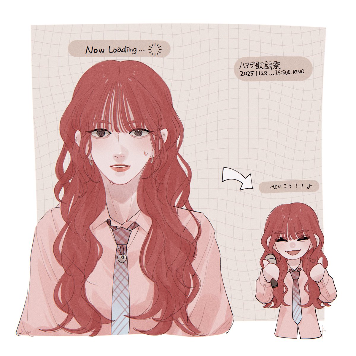 テスト前の顔
#ISSUEfanart