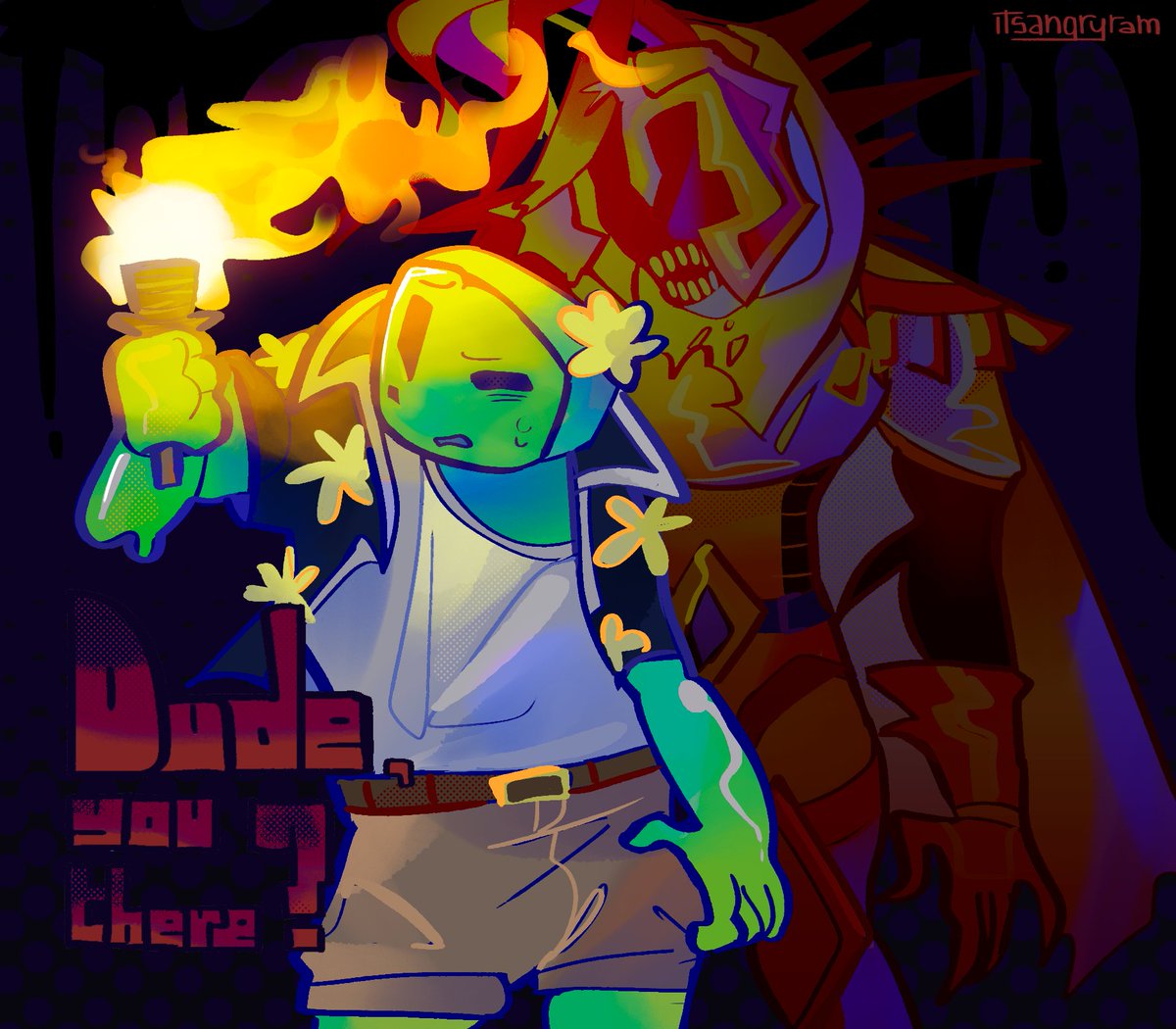 Spooky dookie
#d3rlord3 #averythemayo #minecraftarg #slimeknight (?)