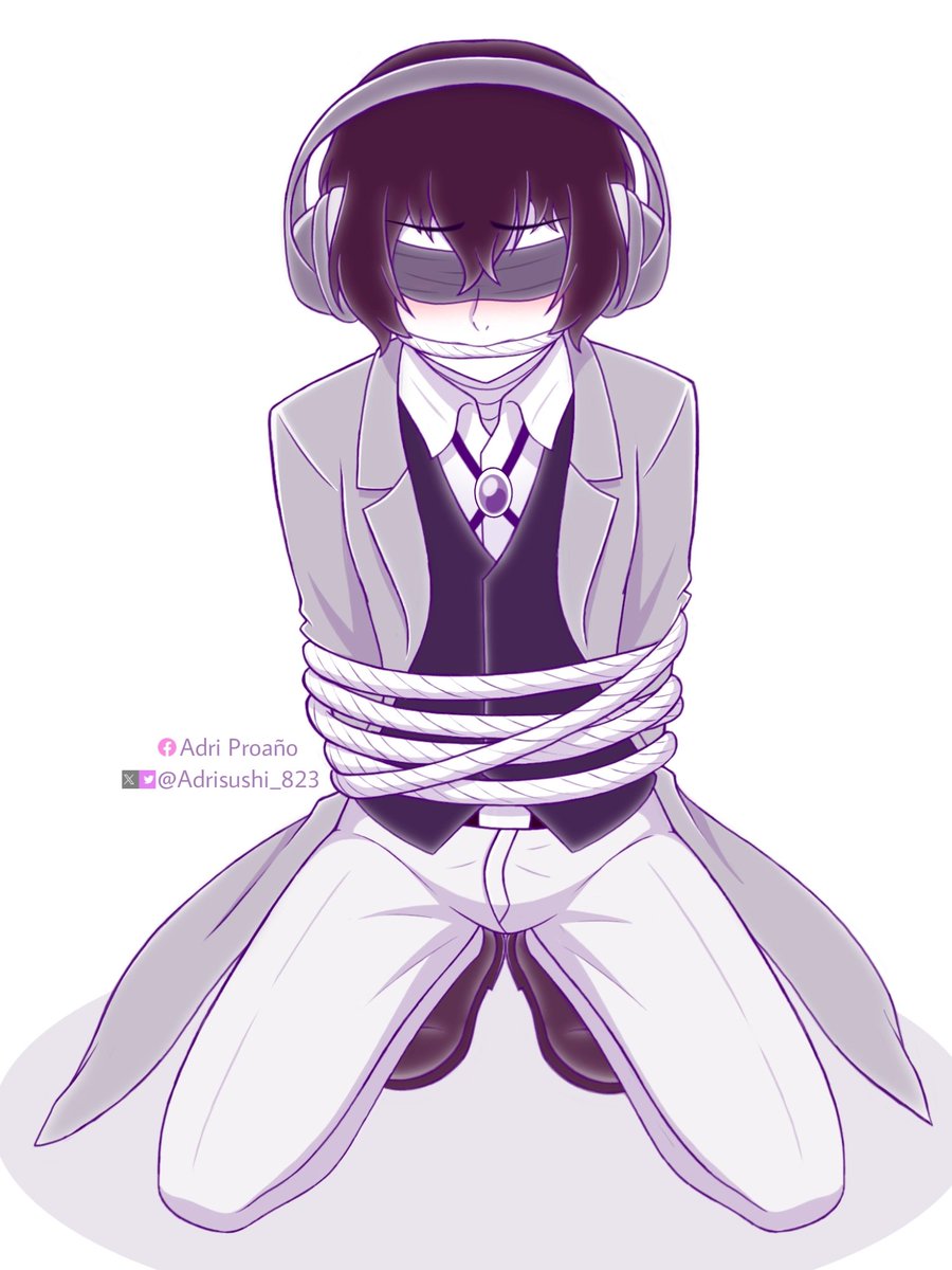 Adrisushi_823's tweet photo. Dazai haves a fetish with this, huh? 🥵🫦

haha it turns in a trend!! >:D

#BSD #DazaiOsamu https://t.co/Tol5FQpdA7