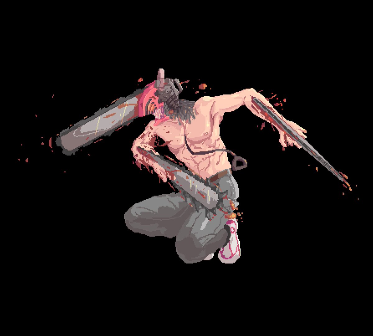 FEARprototype's tweet image. #chainsawman being chainsaw man