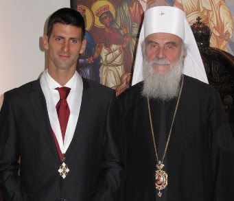 trad_west_'s tweet photo. In 2011, tennis player Novak Djokovic received the honor “Order of Saint Sava” from the Serbian Orthodox Church. 

Djokovic stated that it was the greatest title of his life, because before being an athlete, he is a Christian. https://t.co/kAF8vdmdai