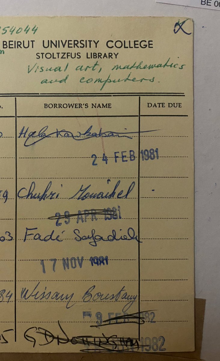 icarusDnf1's tweet image. A book loan history list dating back to the 1980s amidst the civil war back when LAU was BUC, I wonder what those people are doing now…