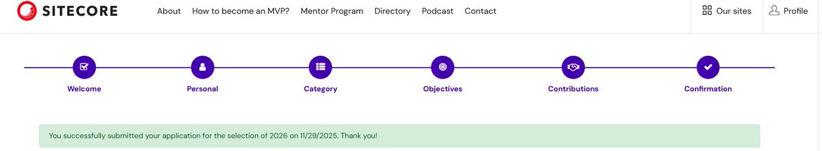 dmgharbieh's tweet image. ✨ Just submitted my Sitecore MVP application!
If you’ve contributed to the community this year, you should apply too — your work matters. 💙
#SitecoreMVP #SitecoreCommunity