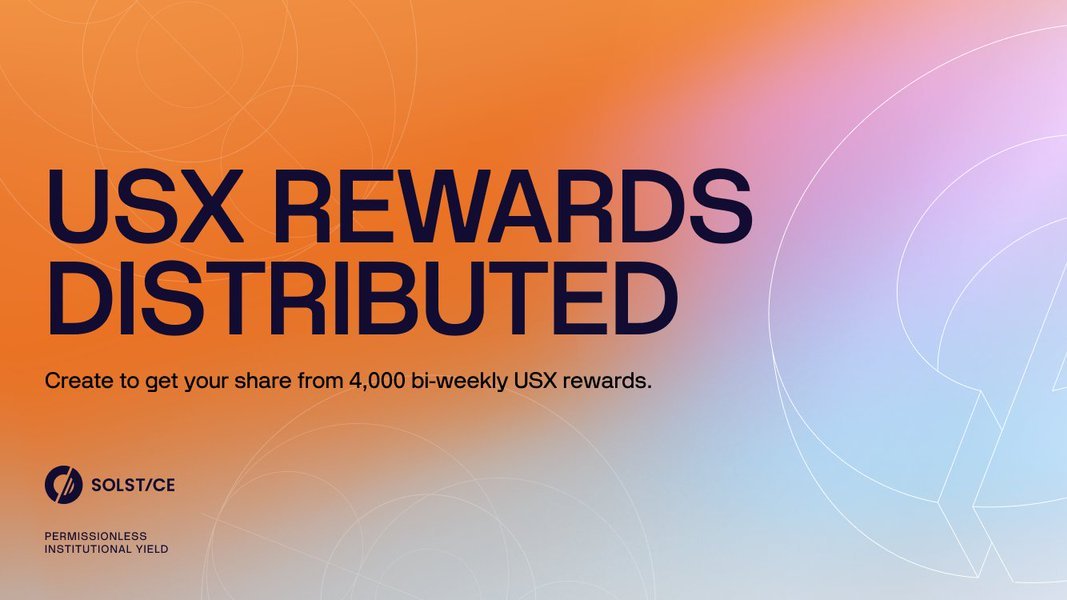 This isn’t luck — it’s consistency.
 
12,000 USX already rewarded to top creators, and the next wave starts with one Xeet from you.
 
USX + Flares for original ideas.
<a href="/solsticefi/">Solstice</a> &amp; <a href="/xeetdotai/">xeet</a> are building a creator
economy that pays. 💛🔥