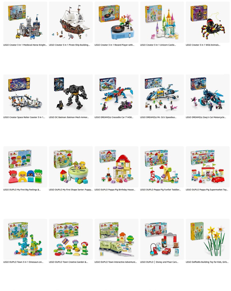 Lbabinz's tweet image. Most of the new door crasher LEGO Deals  are back on Amazon urlgeni.us/amzn/YjINaq #ad

MegaThread buff.ly/m9NRtW8

All LEGO Deals amzn.to/4pGbGHz
