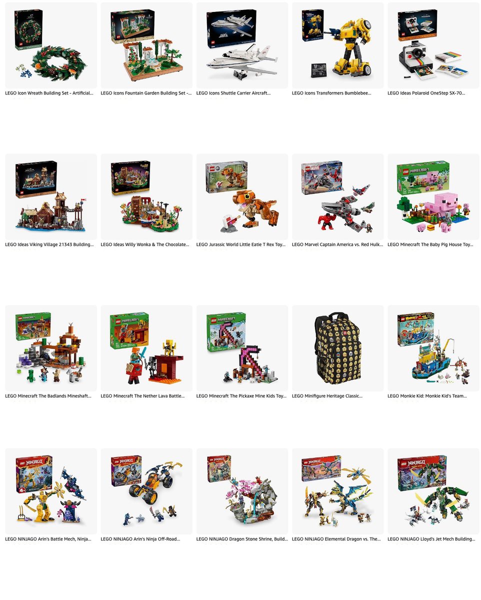Lbabinz's tweet image. Most of the new door crasher LEGO Deals  are back on Amazon urlgeni.us/amzn/YjINaq #ad

MegaThread buff.ly/m9NRtW8

All LEGO Deals amzn.to/4pGbGHz
