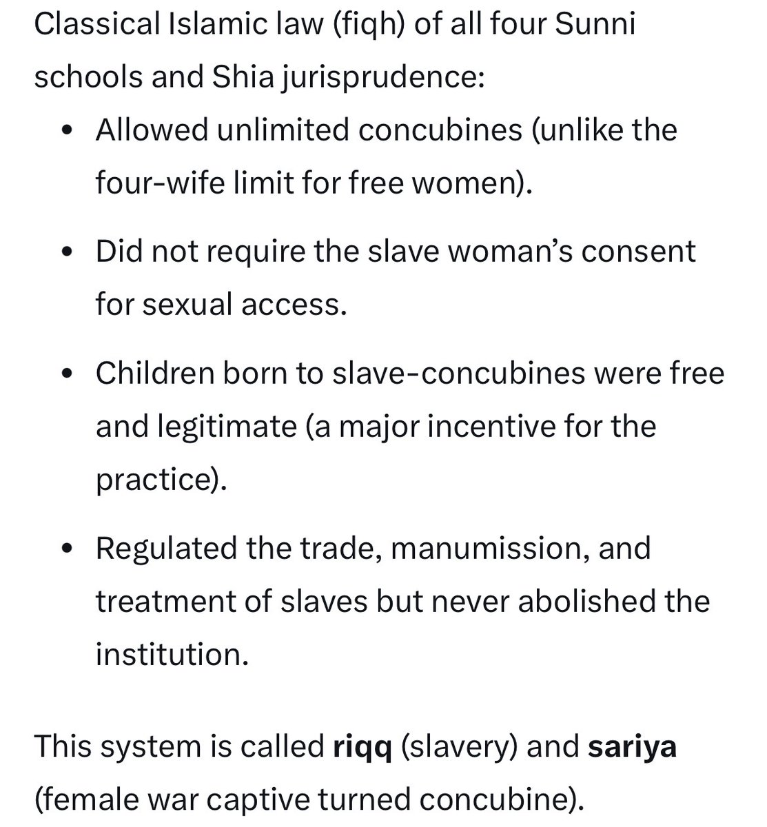 InvinsibleFaith's tweet photo. @foster12trees1 diversion tactics. Talk about slavery divert to prostitution. But Islam has institutionalised slavery. Without lie Islam dies. https://t.co/gB7LA8K9ua