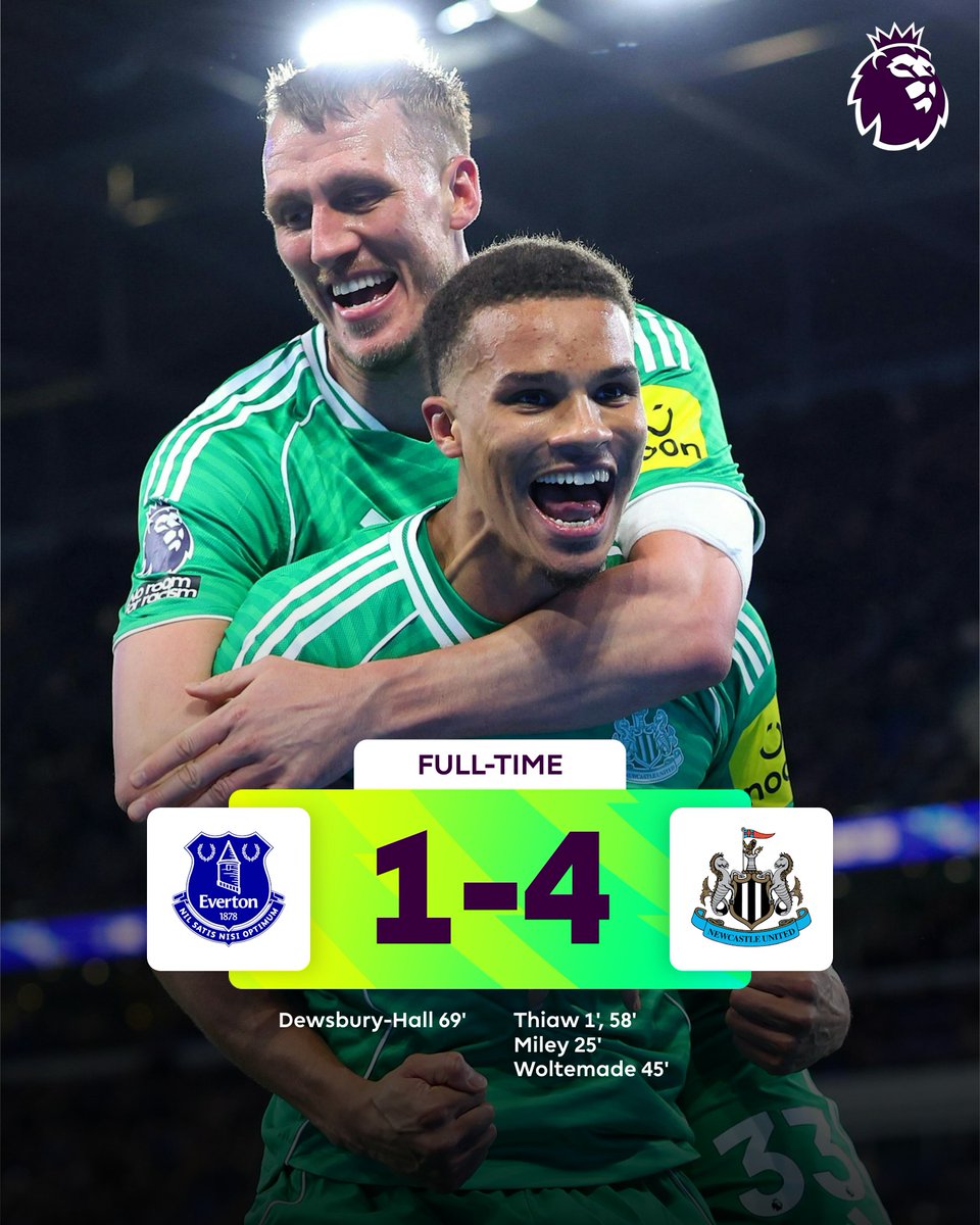 premierleague's tweet image. A first away win of the season for @NUFC and in some style 💫