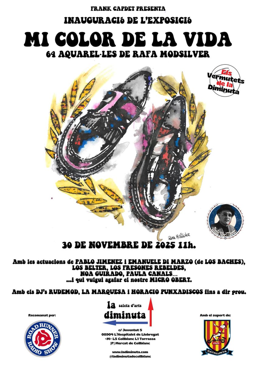 Lambretta_C_CAT's tweet photo. Demà estarem presents a #ladiminutadecollblanc a l’inauguracio de l’exposició del Rafa ModSilver i a la festassa que ha organitzat el @frankcapdet
No hi falteu!
#LCC #fundat2012 #escuters #scooters #escuterisme #lambretta #lambrettaclub #lambrettaoficial #barcelona #catalunya https://t.co/QxOmot6f9N