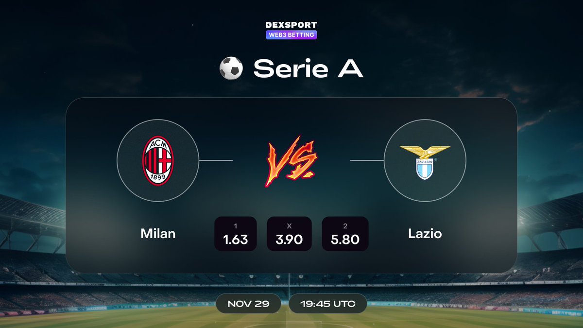 dexsport_pulse's tweet image. All eyes on San Siro! This Milan side is cooking with gas, but they're up against a locked-in Lazio defense. It's a battle of styles that's gonna be pure cinema. You can't script this kind of tension.