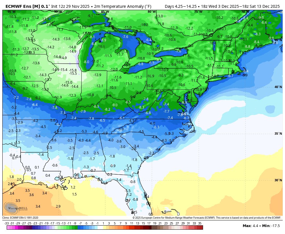 Lclimateguy's tweet image. Absolutely wild pattern coming up loaded with big cold and snow chances.  Fun times ahead 👀👀👀