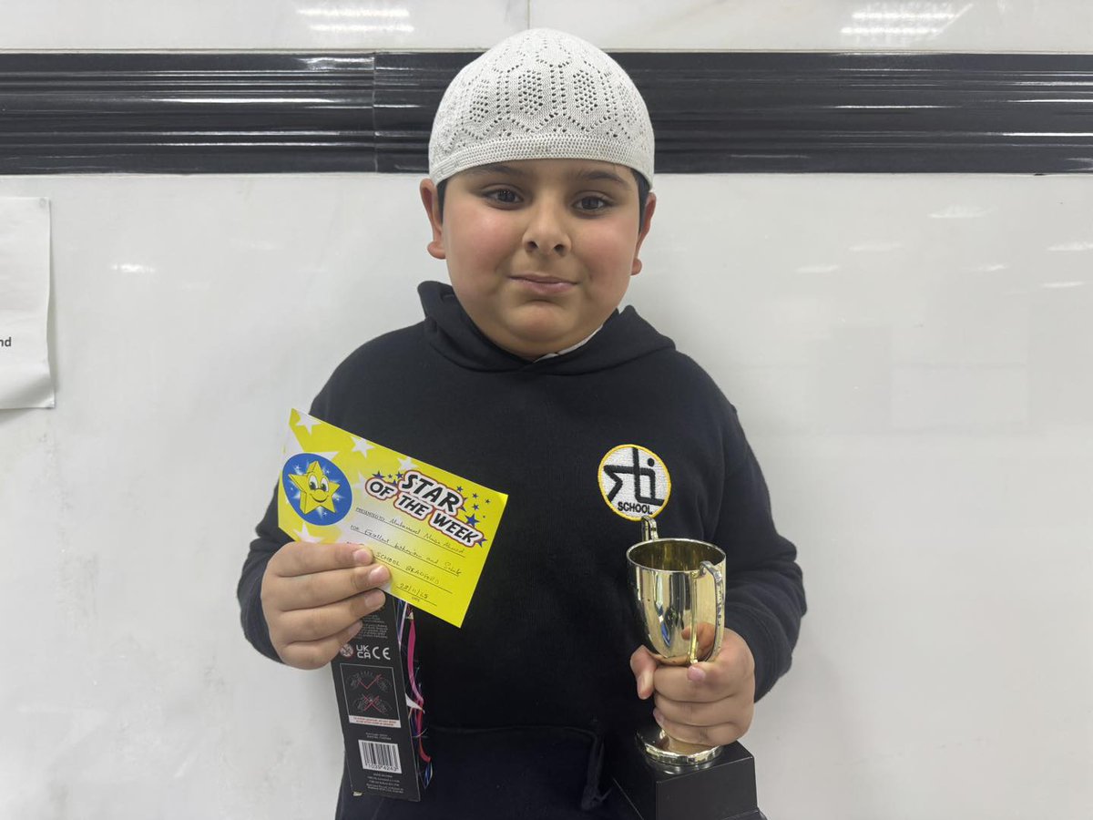 stischool's tweet photo. 🏆 Prize Draw &amp; Star of the Week! 🌟

Congrats to this month's prize draw winners! Special congrats to Musa (KS1) - our Star of the Week!

#STISchool 
#Learn #Practice #Teach https://t.co/Rd0fObmbdV