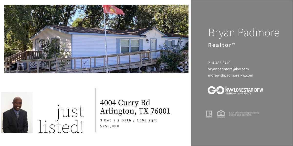 morewithpadmore's tweet photo. #mobilehome #dfwrealestate #texasrealestate #northtexasrealestate #dfwrealtor #arlingtonrealestate https://t.co/FGAdG0X0nP
