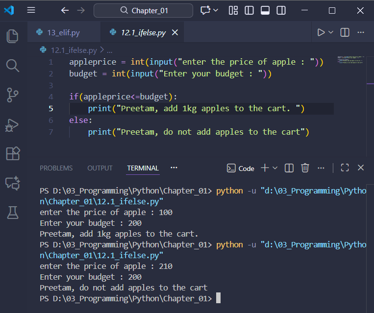 PreetamMalawade's tweet image. #Day8 of #100DaysOfCode
Today I explored how decision-making actually works in code if/elif/else, nested conditions, and how user input changes the program’s flow. These basics finally made sense, and it felt like a real step forward. #LearningInPublic #Python