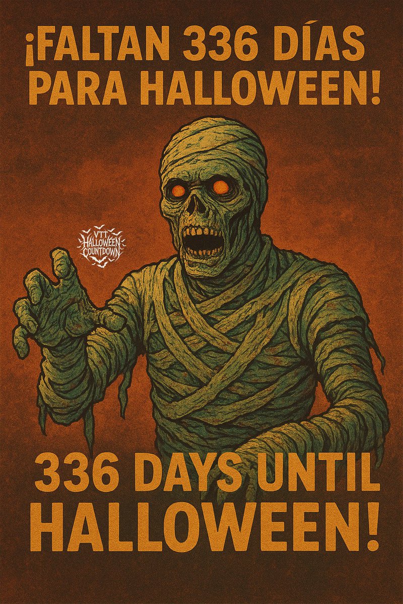 VTTHalloween's tweet image. 🎃🇲🇽 ¡Faltan 336 días para Halloween!
🎃🇺🇸 336 days until Halloween!

#DailySpook #SpookyVibes #SpookySeason #HalloweenCountdown #Halloween2026