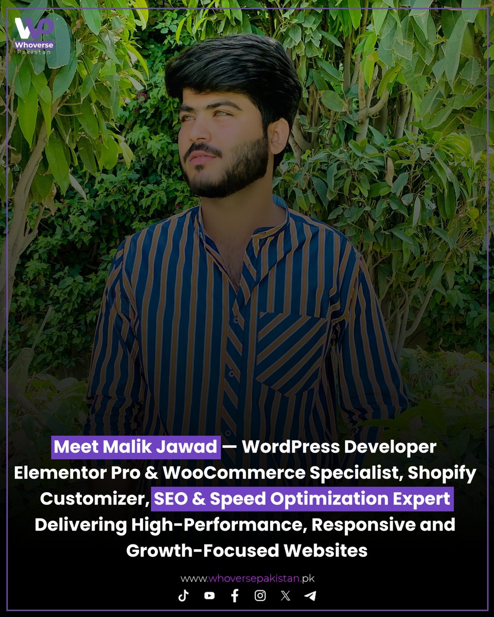 whoversepk's tweet image. Malik Jawad is a skilled WordPress Developer with 1+ year of hands-on experience in designing and developing responsive, user-friendly, and SEO-optimized websites. 

Read: facebook.com/share/p/1BunLx…

#MalikJawad #WordPressDeveloper #ElementorPro #WooCommerce #WhoversePakistan
