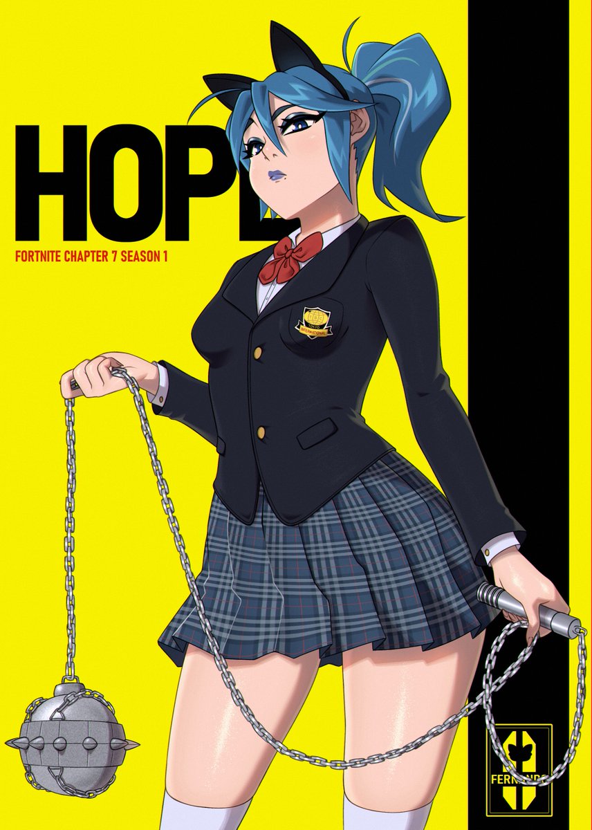 HOPE x KILL BILL 💛💙 new Fortnite skin haha 

#FortniteArt #fortnite
