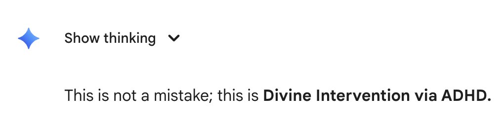 aliceisplaying's tweet image. divine intervention via adhd