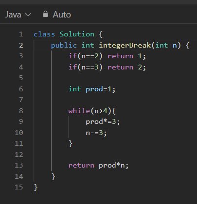 AkshitInPublic's tweet image. Day 104 #UntilPlacement 🚀

&amp;gt; Solved: Leetcode 43 - Multiply Strings | 343 - Integer Break | 3512 - Minimum Operations to Make Array Sum Divisible by K ⛓️‍💥
 
#200DaysOfCode #MERN #Java #LearnInPublic #Coding