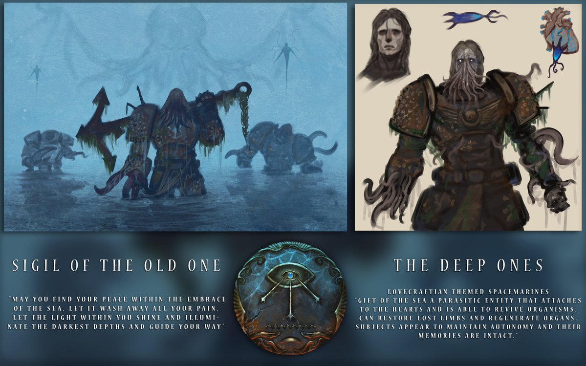 The Deep Ones.
My homebrew Space marine chapter
#warhammer40k #warhammer