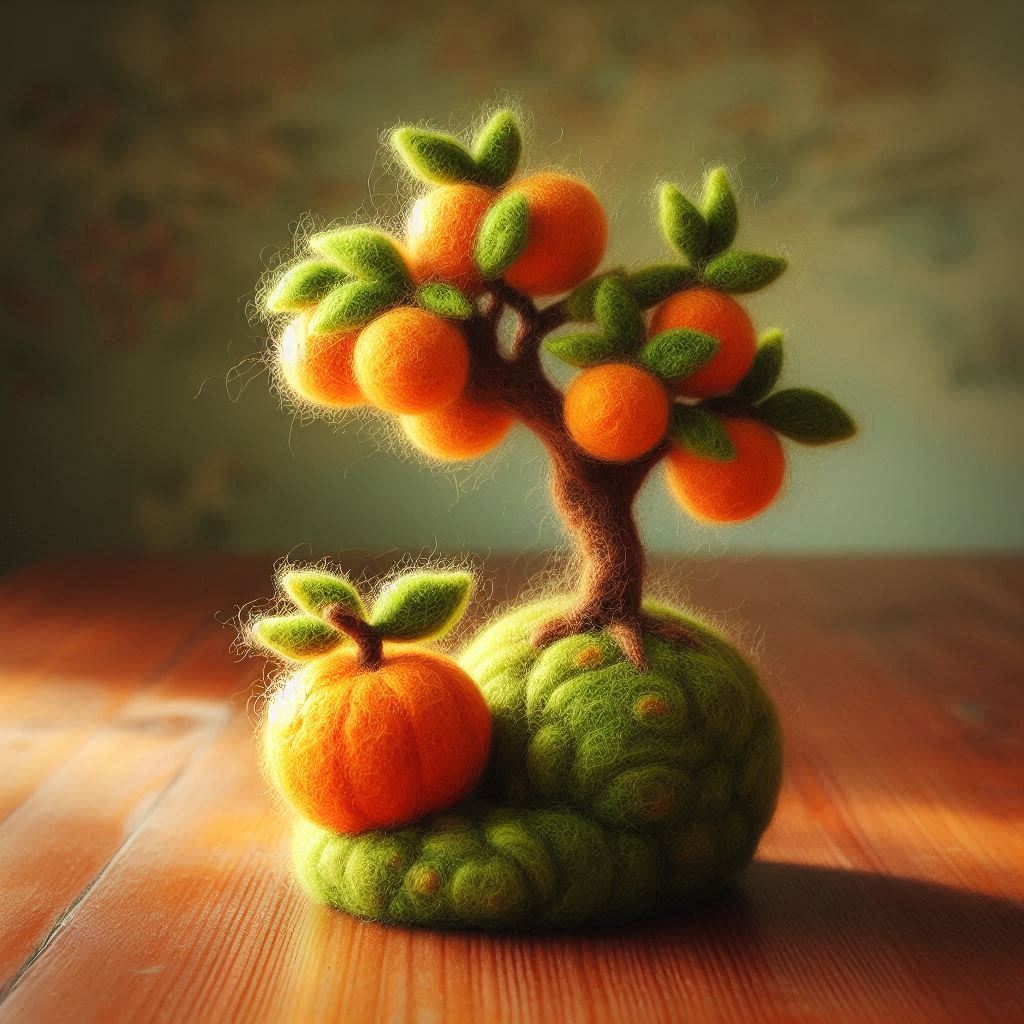 wool_felt_work's tweet image. #みかんの日
みかんの苔玉

#AI画像 #羊毛フェルト #フォロバ100：変垢✖