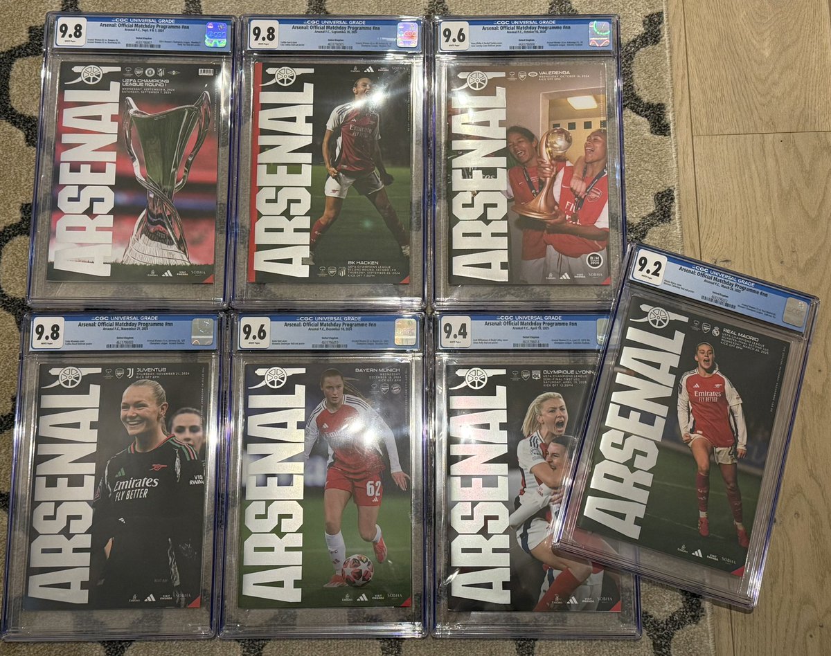 ShehzadArsenal's tweet image. This is why you grade programmes and I don’t understand why we haven’t caught onto it yet. Look at these. These will stay for the rest of time. 

Some amazing grading by @CGCComics