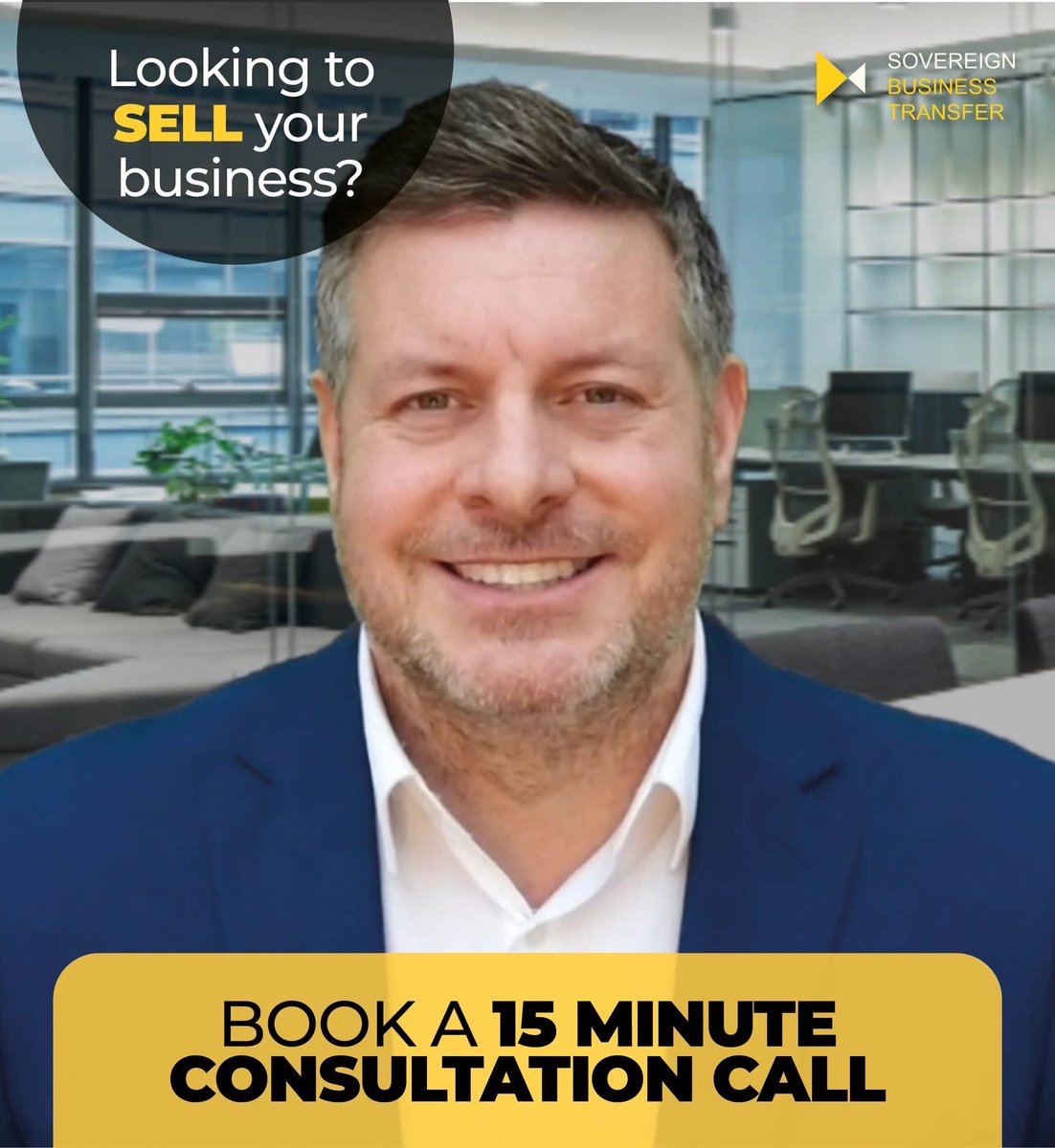 Thinking of selling your business and looking to get some initial guidance? Book a no obligation 15 minute consultation call with our Managing Director – Matthew Trinder. 

Use our booking calendar to book a call at a time and day to suit you! BOOK NOW 👉 sovereignbt.co.uk/book-a-call/