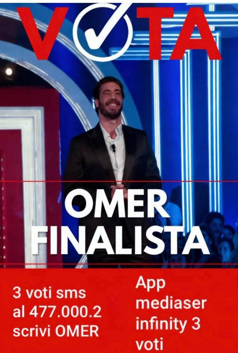 FedeleMara's tweet photo. Votate#grandefratello
#omerpower
#Rashmer
#0meriners
#omelia
#noiperte https://t.co/VYenLL61o3