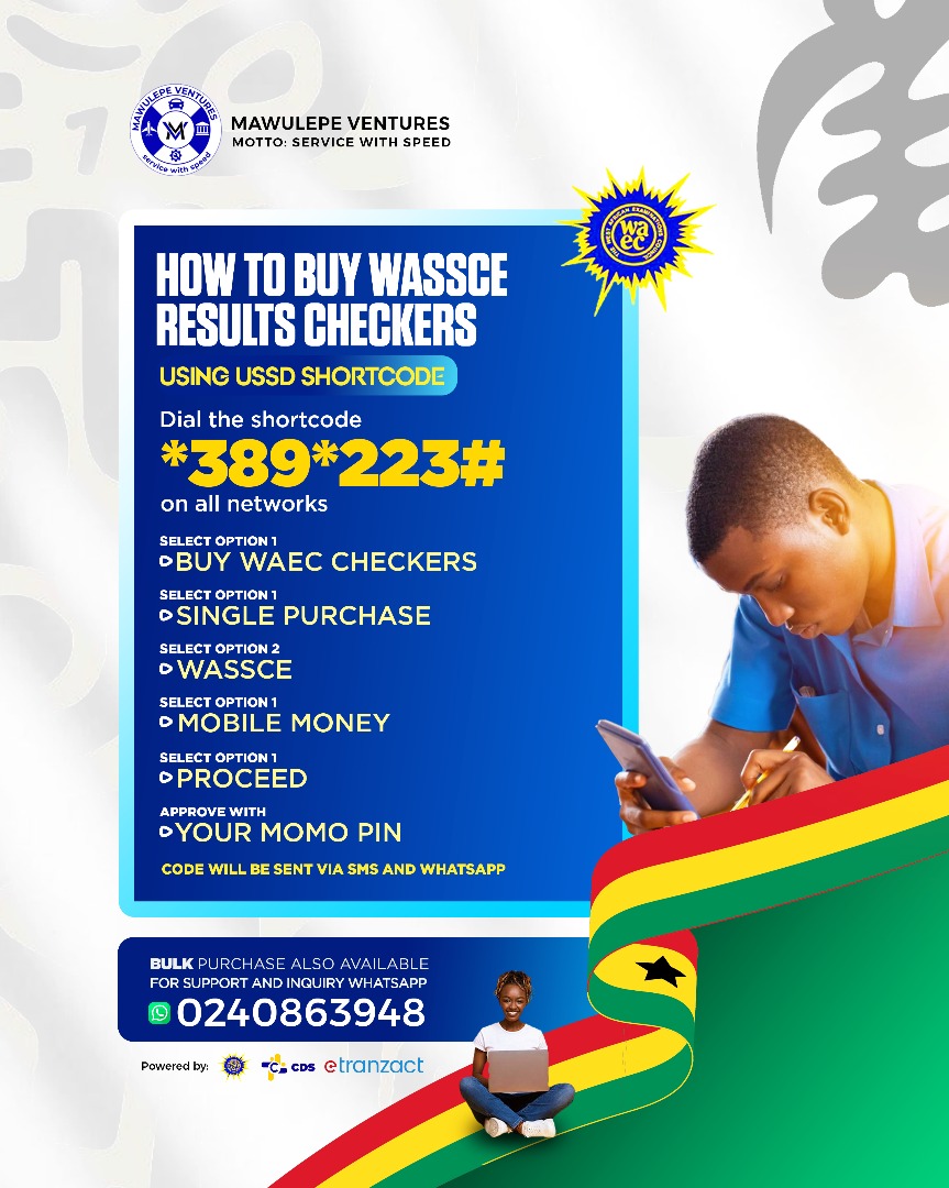 financiallexis's tweet image. Just in 📍📍📍

WAEC has released the 2025 WASSCE results 

Dial shortcode or follow any of the processes on our fliers to get a checker to check your results. You can also visit our site evoucher.mawulepe.com to purchase.

#simpleandsafe
#sharetoafriend
#trustus