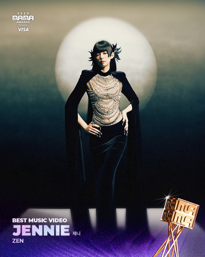 WORLDMUSICAWARD's tweet image. #JENNIE wins 2 prizes at the #2025MAMAAwards including Best Music Video for &apos;&apos;ZEN&apos;&apos; &amp;amp; Best Dance Performance Female Solo for &apos;&apos;Like Jennie&apos;&apos;! JENNIE is now a 6-time #MAMAAWARD Winner!💪🌏🏆🔝🎶📽️➕🏆🔝💃🏻➕6⃣🏆👑❤️‍🔥
🏆— Best Collaboration - &quot;Spot!&quot; with Zico - 2024
🏆— Best Dance…