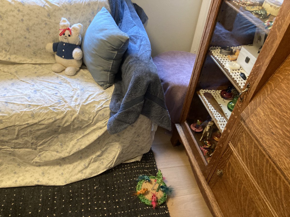 leet_muffin's tweet image. Cat proofing the spare bedroom for our new babies