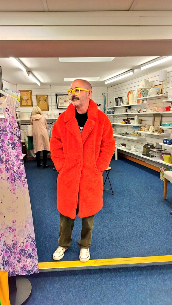 evilnoob's tweet image. George has my coat on!!! #strictly