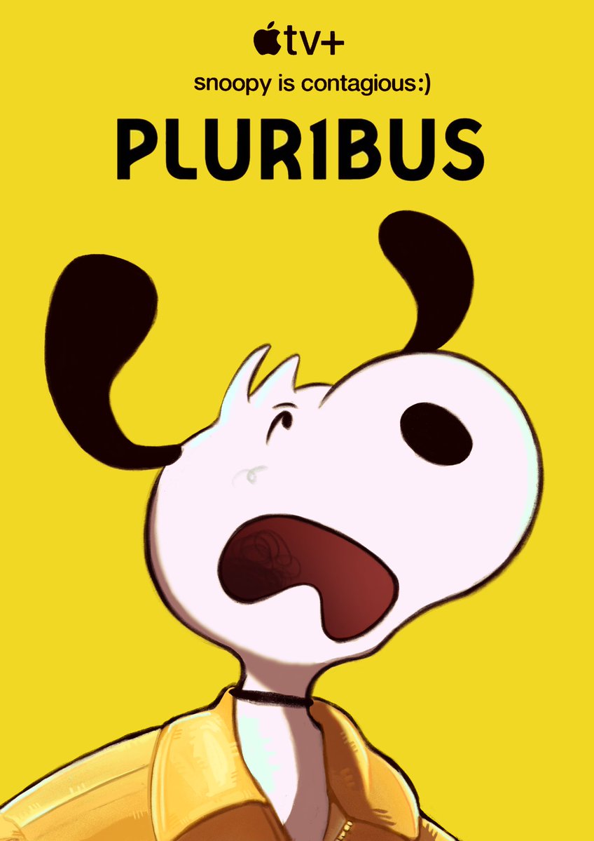 BelaBadobee's tweet image. New fav series means new snoopy poster #Pluribus