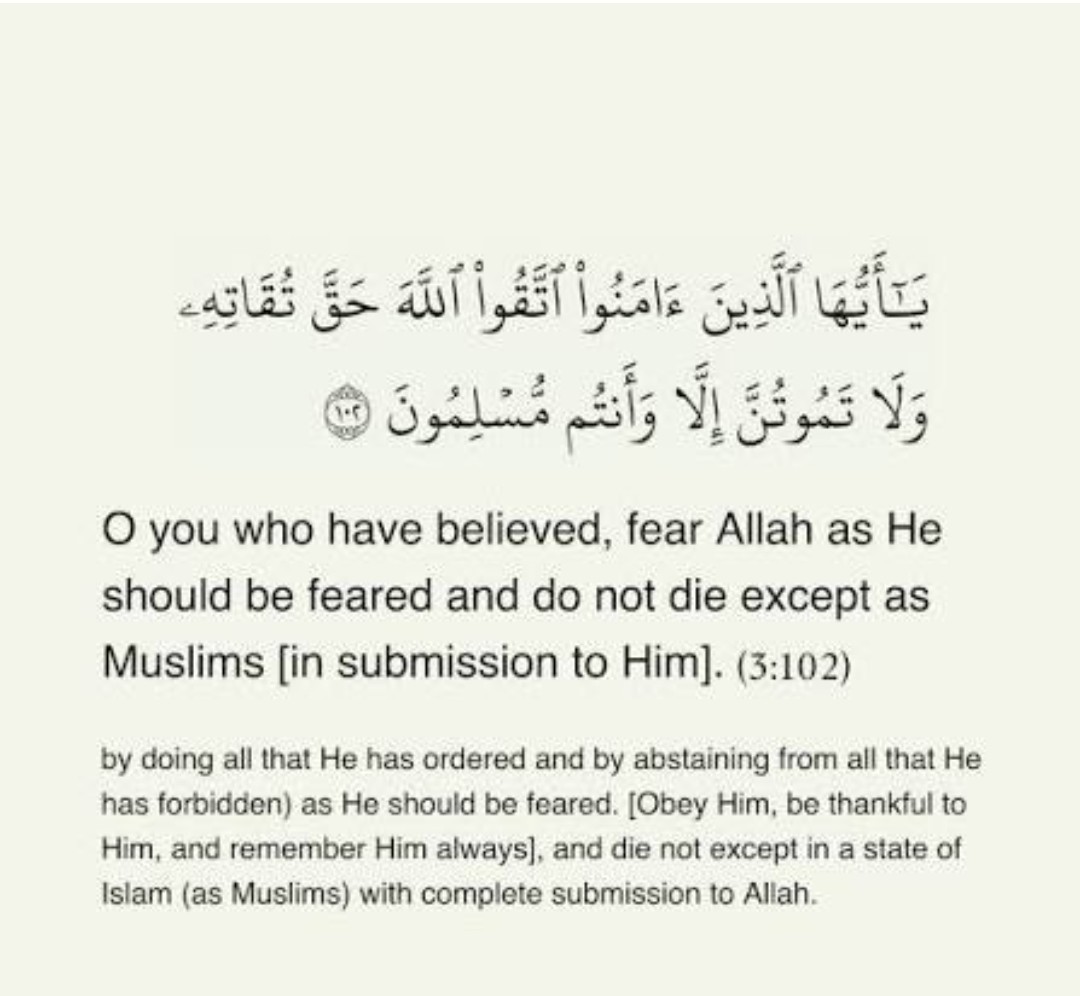 ثالث منازل الاسلام التقوى
3
 حيث ان إمتثال الأوامر مطلقا و اجتناب النواهي مطلقا هو تقوى العامة: 
" اتقوا الله ما استطعتم "

و الخاصة أن تذكره و لا تنساه و تشكره و لا تكفره و تطيعه و لا تعصيه
" اتقوا الله حق تقاته"

 و تقوى خاصة الخاصة عدم خطور السوى بالخاطر و لو لحظه

و الله اعلم