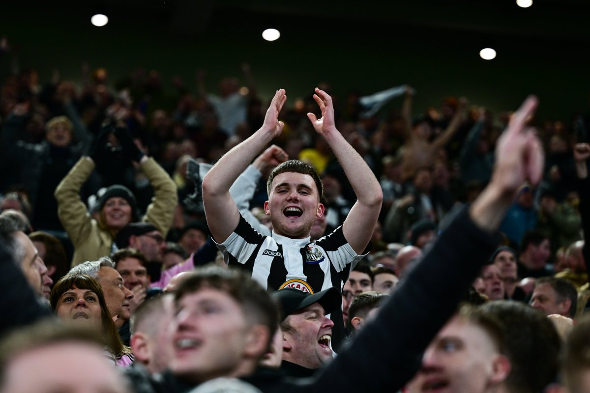 NUFC's tweet image. Three points on the road! 😁

Thank you for your sensational backing at the Hill Dickinson Stadium this evening - we&apos;ll see you back at St. James&apos; Park on Tuesday 💪