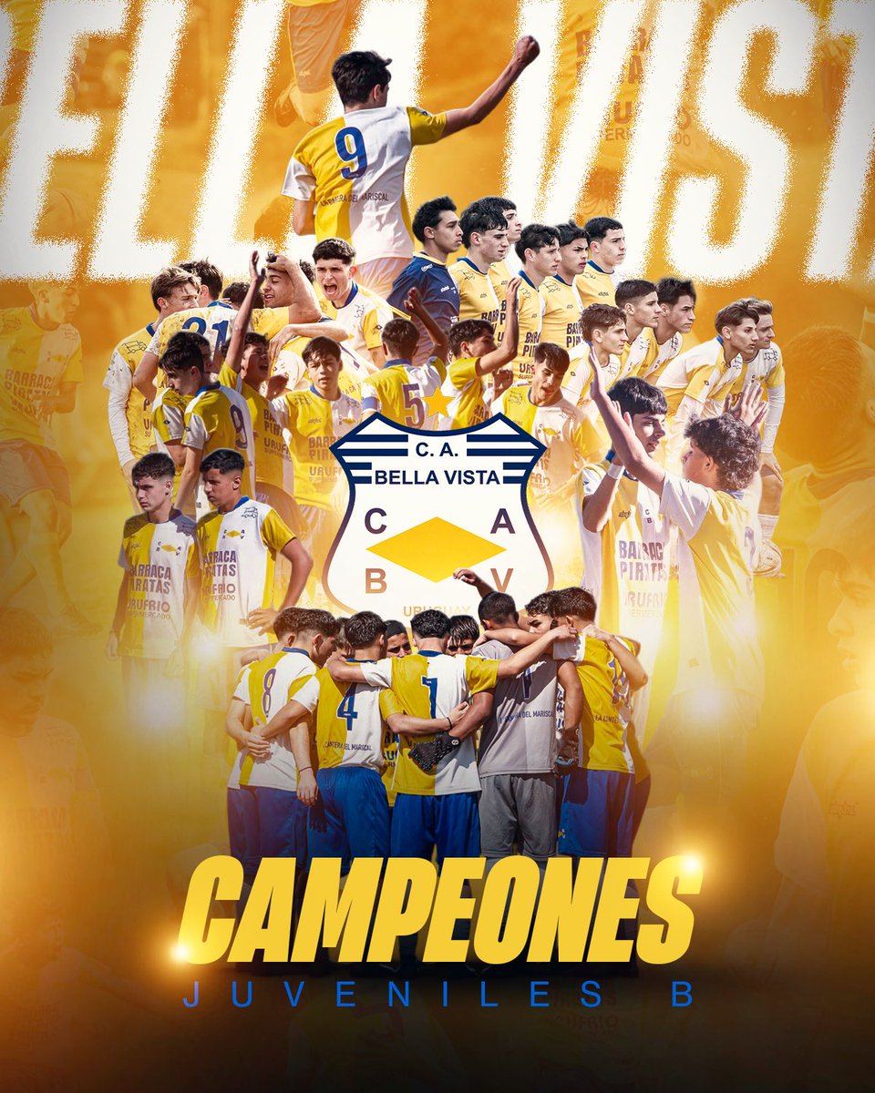 🏆 𝐂𝐀𝐌𝐏𝐄𝐎𝐍𝐄𝐒 🏆 

#LaCanteraDelMariscal se quedó con la Tabla Global de las Juveniles B. 

#GarraYCalidad | #SomosBellaVista⚪️🟡