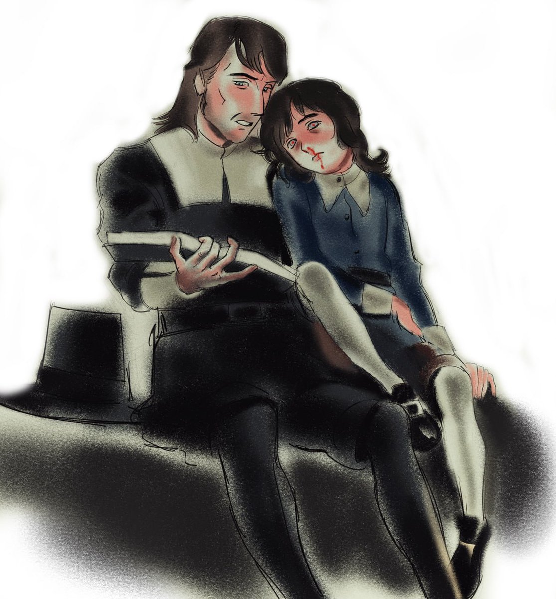I love art when Abaddon and his dad 😍
#abaddon #hauntedhotel