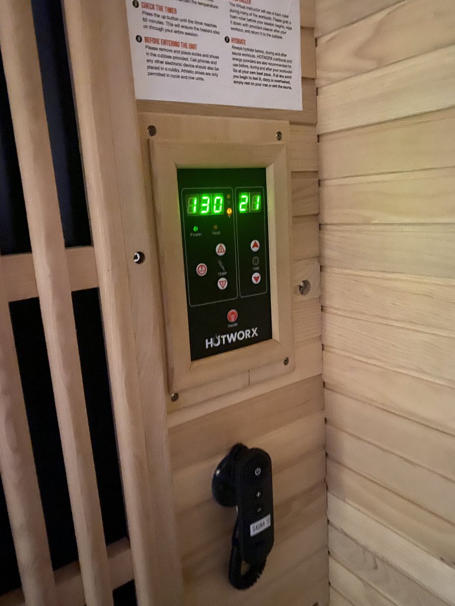 Cgbosque's tweet image. 1 hour cycle, 15 min row at 130 temp, heart rate at 162. #recoveryispossible #RecoveryPosse @OfficialHOTWORX