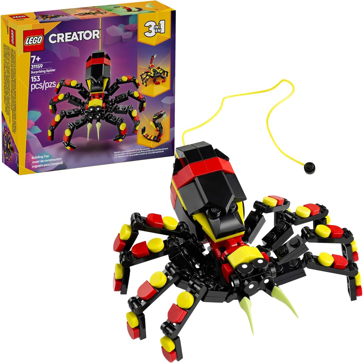 Lbabinz's tweet image. LEGO Creator 3 in 1 Wild Animals Surprising Spider Toy is $10 on Amazon urlgeni.us/amzn/cJ0MKt #ad