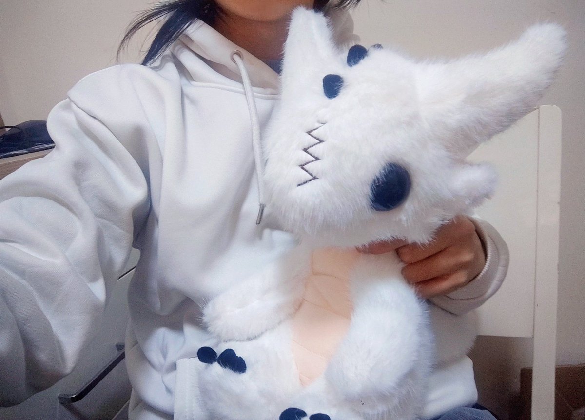 感谢朋友送的小怪兽（
尾巴很好撸（确信