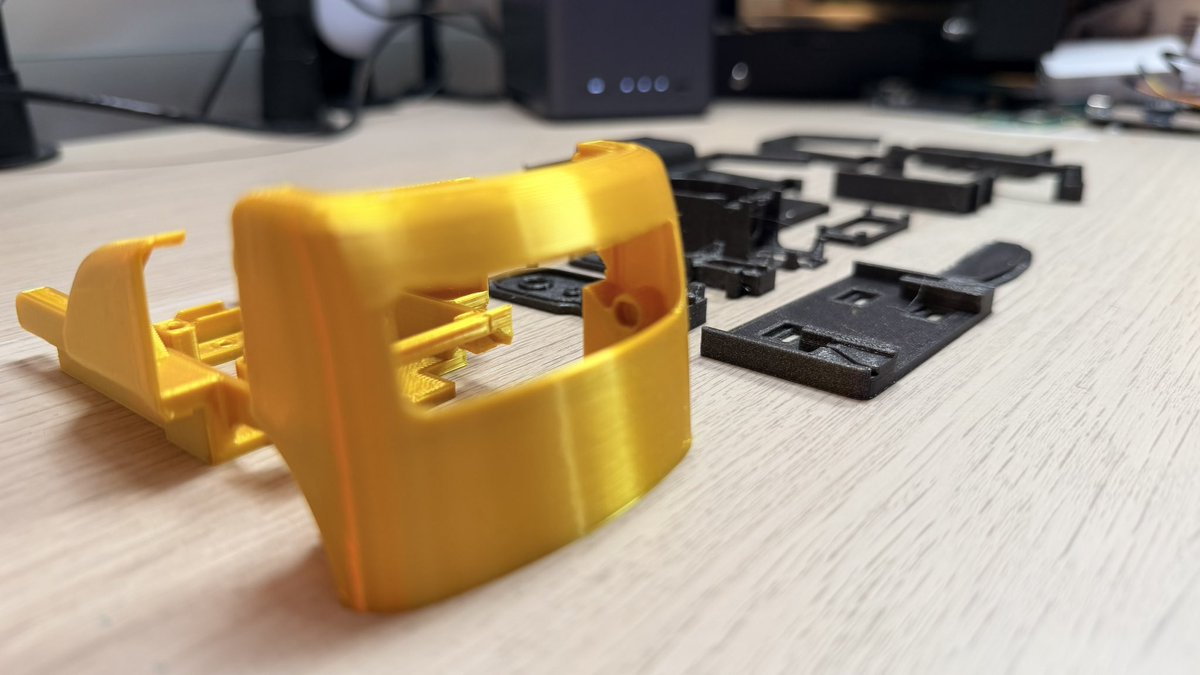 kevsmac's tweet image. Cyberbricks are interesting- they run #Micropython too. Busy printing out the forklift model for tomorrows livestream