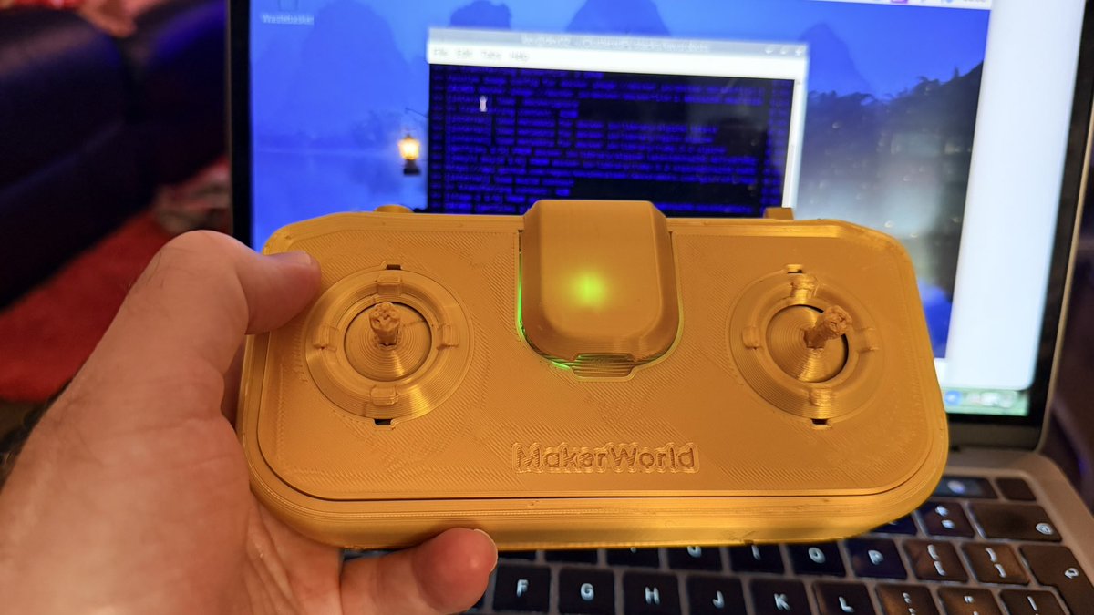 kevsmac's tweet image. Cyberbricks are interesting- they run #Micropython too. Busy printing out the forklift model for tomorrows livestream