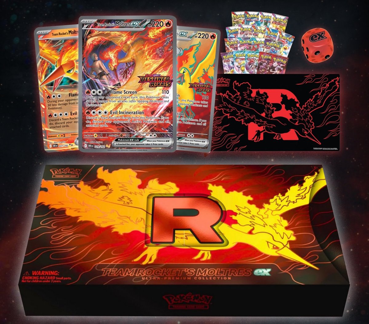 🎁 FREE Team Rocket’s Moltres UPC Giveaway 🎁 
🔥🐓

I’ve seen a lot of people complaining about the box/price so I’m crazy, and went &amp; bought a 3rd one to giveaway to one lucky person!

Rules⬇️
Follow <a href="/PokeTCGAlerts2/">Pokemon Alerts & News</a> 
Follow <a href="/BitterBladeTrad/">ℭ𝔬𝔩𝔟𝔶</a> 
Like &amp; Repost THIS post

Winner will