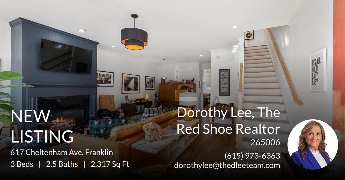 dorothy_lee97's tweet image. 📍 New Listing 📍 Take a look at this fantastic new property that just hit the market located at 617 Cheltenham Ave in Franklin. Reach out here or at (615) 973-6363 for more information!

Listed by TJ Anderson

Dorothy Lee, Realt... dorothylee.benchmarkagent.com/showcase/617-c…