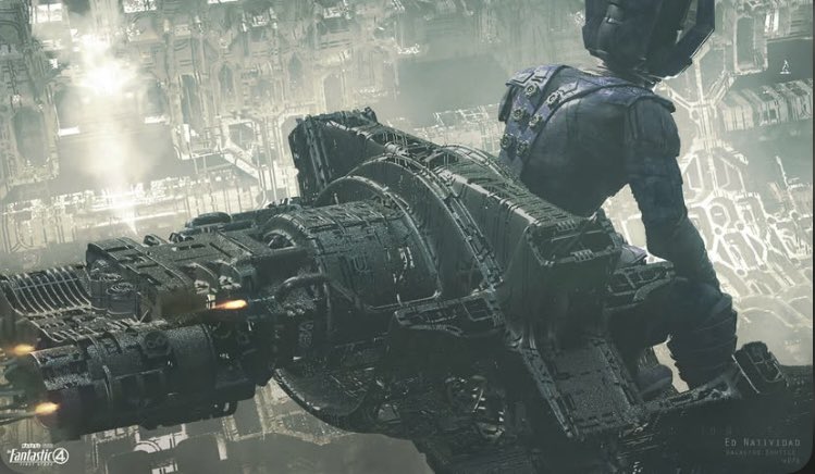 Concept art de Galactus dans son vaisseau monde pour ‘ THE FANTASTIC FOUR : FIRST STEPS’ 

( via IG vehiclesix)