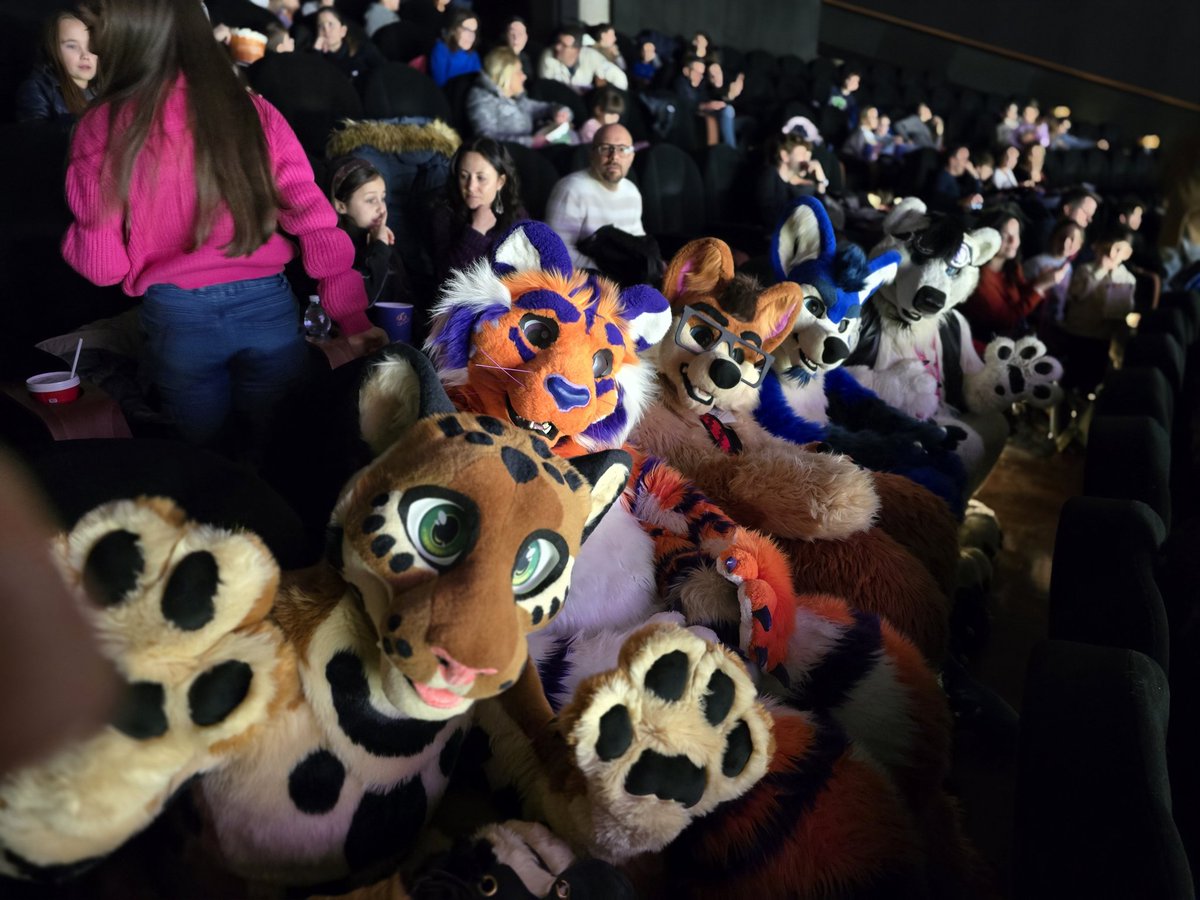 Panthera_Arven's tweet photo. The animals went wild for Zootopia 2🐺
Had the awesome chance to watch the movie in fursuit today! It was a fantastic time! Thank you @SnukTheKobold and @Drachetto @JoeyPawMemories and @JollyTiger2 for the fantastic time, and @Windows_11proto for spotting us and taking photos! ❤️ https://t.co/b6XfcFoqPC